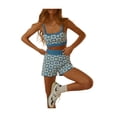 thumbnail image 2 of Nituyy Women's Two Pieces Clothes Outfit, Sleeveless Crop Tank Tops + Shorts, 2 of 9