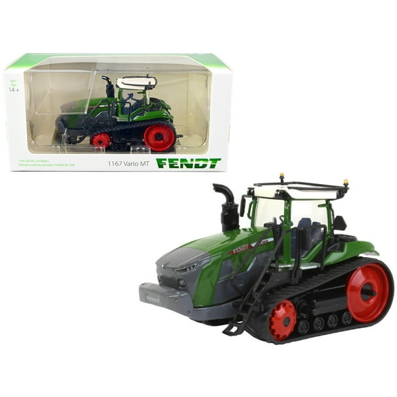 Fendt 1167 Vario MT Track Type Tractor Green with White Top 1/64 Diecast Model by SpecCast