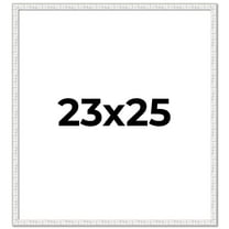 23x25 Frame White Real Wood Picture Frame Width 0.75 inches | Interior Frame Depth 0.5 inches |