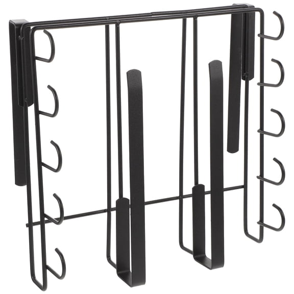 Tineasur Black Carbon Steel Kitchen Organizer Lid Holder Anti Scratch