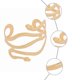 thumbnail image 3 of FELTECHELECTR 1 brazalete con abertura estilo punk para mujer con forma de serpiente exagerada, 3 of 4