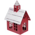 thumbnail image 2 of Desktop House Christmas Ornament Iron Multi Color Candle Holder 1Set, 2 of 5