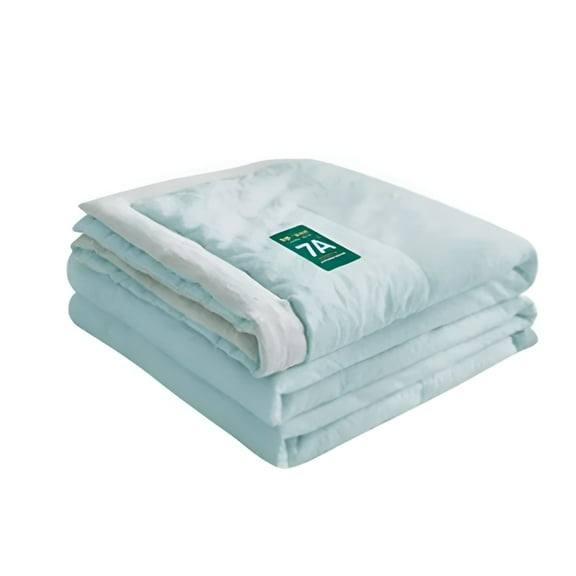 AUQ Cream Cotton Bed Blanket,King- Lightweight,Breathable
