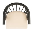 thumbnail image 5 of SAFAVIEH Noah Mid-Century Retro Spindle Dining Chair, Black/Beige, Set of 2, 5 of 7