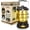 Black, variant on Retro Camping Lantern  1500LM 2 Modes Dimmable,Portable  Hurricane Lamp Hands- Flashlight,5000 mA High Capacity   Lanterns for Power Outages Indoor