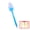blue, variant on Flexible Silicone Meridian Tapping Massager with Dual-Sided Textures for Full-Body Relaxation