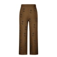 thumbnail image 5 of Pantalones largos para hombre, cintura elástica, transpirables, cómodos, suaves, informales, de playa, de poliéster., 5 of 5