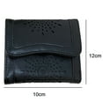 thumbnail image 2 of Wallet Retro three Fold Hollowed out card pack Student Wallet clip, 2 of 5