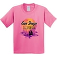 thumbnail image 3 of Inktastic San Diego California Watercolor Sunset Youth T-Shirt, 3 of 5