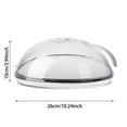 thumbnail image 3 of Microwave Plate Cover, Transparent Anti-Splatter Lid with Steam Vents & Handle, Oil Proof, Includes Base, Fits Most Plates, Easy to Clean, 3 of 6