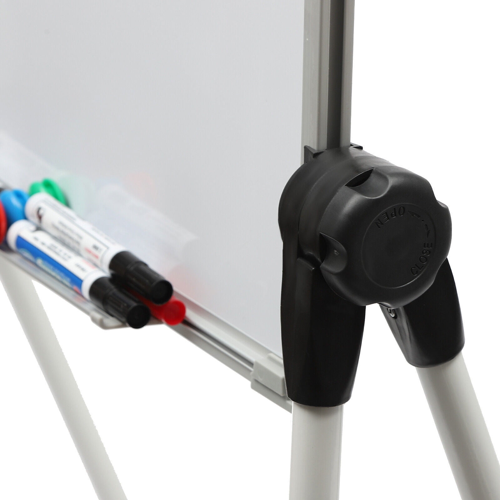 Easel Whiteboard 36 x 24 Inches Double Sided Magnetic Dry Erase Easel Board Height Adjustable Portable Easel Stand White Board for Office or Teaching at Home & Classroom (White)