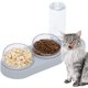 thumbnail image 5 of Cuenco para gatos con doble elevación, cuenco para gatos antivómitos con inclinación de 15°, cuenco para mascotas con almacenamiento automático de agua 3 en 1, disponible para gatos y cachorros (gris JAMW Sencillez, 5 of 5