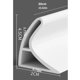 thumbnail image 2 of Cocina Baño Tira de masilla autoadhesiva Cinta selladora Inodoro Pared Sellado Borde, 2 of 11