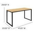thumbnail image 5 of Flash Furniture Tiverton Industrial Modern Desk - Commercial Grade Office Computer Desk and Home Office Desk - 47" Long (Maple/Black), 5 of 10