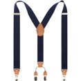 thumbnail image 1 of Timiot Men’s Y-Back 4 Metal Clip Elastic Wide Suspenders Perfect For Both Casual&Formal, 1 of 4