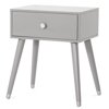 Child Craft Mod 1 Drawer Nightstand Accent Table for Nursery or Bedroom, Large Storage Drawer, Made of Sturdy Pinewood, Non-Toxic, Baby Safe Finish (Cool Gray)