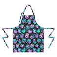 thumbnail image 2 of Colorful Halloween Pumpkins Apron-Garden Aprons for Women with Pockets-Cotton Linen Waterproof Kitchen Cooking Gardening Aprons Adjustable for Kitchen,Cooking,BBQ and Salon 32"x27", 2 of 7