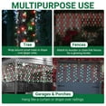 thumbnail image 6 of Tupkee Christmas Light Net  150 LED Red Green & Cool White Mesh Blanket Lights - 4 ft x 6 ft  Indoor/Outdoor  Net Lights for Bushes, Hedges, Shrubs or Trees, 6 of 7