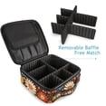 thumbnail image 4 of FORMRS Travel Makeup Bag Large Capacity Train Case Cosmetic Organizer with Adjustable Dividers, Blooming Flowers, 4 of 8