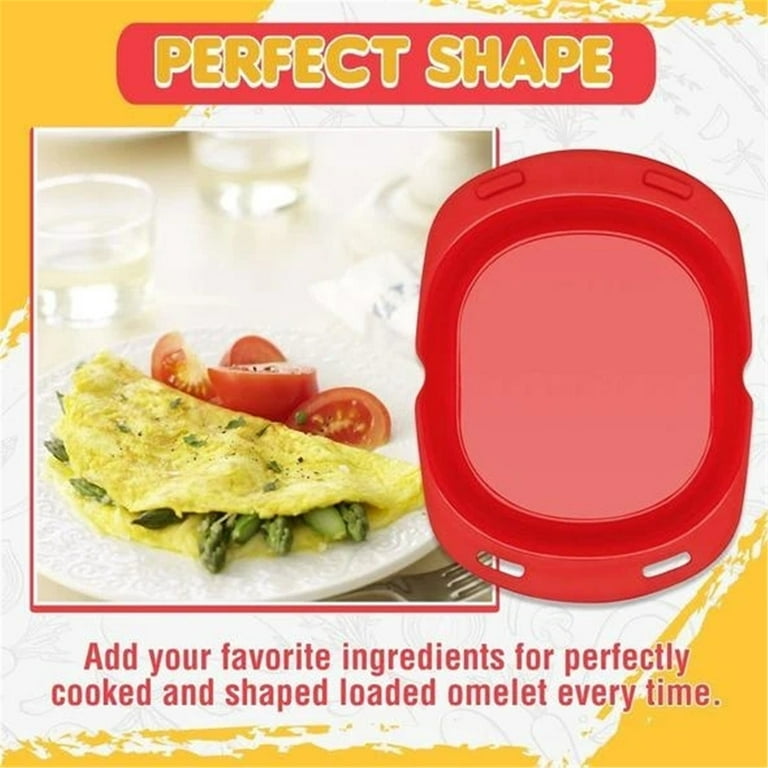 Culinary Elements Microwavable Nonstick Omelet Maker: Quick & Easy  Breakfast, Dishwasher Safe, Holds Up to 3 Eggs