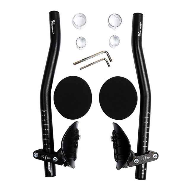 Greeniant 1 par de reposabrazos para bicicleta, manillar para ciclismo, barra aerodinámica, reposabrazos de relajación, manillar Ciclismo
