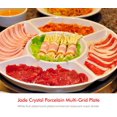 thumbnail image 5 of 2 Pcs Round Divided Snack Serving Plate Tray(White), Food Storage Tray Tray for Home, 5 of 5