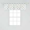thumbnail image 2 of Ambesonne Cartoon Window Valance, Aircraft in Clouds, 42" x 18", Yellow Blue, 2 of 3