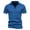 Blue, variant on VSSSJ Men's Short Sleeve Shirts Slim Fit Solid Color V-Neck Casual Turndown Collar Tee Top Summer Fashion Lightweight Walking Streetwear Navy M
