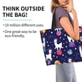 thumbnail image 2 of Disketp Lama in Space Bolsa Tote Estampada para Mujer, Bolso de Hombro y de Mano para Compras y Viajes, 2 of 8