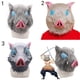 thumbnail image 3 of HONEY Nuevo Máscara de Hashibira Accesorios de utilería Accesorio de disfraz de anime Máscaras de pelo de cerdo Carnaval de halloween Asesino de demonios Sombreros Cosplay de Yaiba Casco Inosuke, 3 of 4