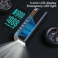 thumbnail image 5 of ASPERX Electric Tire Inflator,Portable 160PSI Car Air Compressor with Pressure Detection,Emergency LED Light,Digital Tire Pump-Automatic Shutoff, 5 of 10