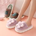 thumbnail image 5 of Zapatillas para mujer con forro cómodo, zapatos de casa sin cordones, para interiores y exteriores, 5 of 5