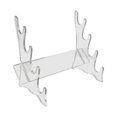 thumbnail image 1 of Soporte Samurai, estante para flauta china, soporte de suspensión acrílico estable, soporte para flauta para entusiastas, decoración de escritorio cuatro capas, 1 of 9
