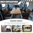 thumbnail image 3 of XYZCANDO Deer RV Dinette Cushions Stretchable RV Decor Universal Sofa Slip Covers for 2 Seat Cushion Couch Slip Covers for Loveseat Stylish Travel Trailer Accessories Camper Must Haves Black, 3 of 7