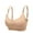 Beige, variant on Mlzmgr Wireless Bras for Women Adjustable Strap Scoop Neck High Support Underwear Comfort Sports Bras