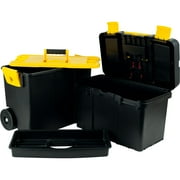 Stalwart Portable Tool Box with Wheels - Stackable 2-in-1 Tool Organizers