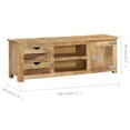 thumbnail image 2 of vidaXL TV Stand 47.2"x11.8"x15.7" Solid Wood Mango, 2 of 10