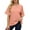 Pink, variant on Up To 50% Off Women's Sweatshirts Solid Color Threaded Round Neck Mid Sleeve Loose Short Sleeved Sweatshirt For Women Sweatshirt for Women Casual
