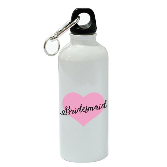 Heart - Bridesmaid White Aluminum Sports 20 oz Water Bottle