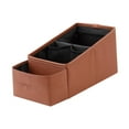 thumbnail image 3 of Caja de almacenamiento para reposabrazos de coche, accesorios interiores de coche, compartimentos múltiples, práctica Marrón, 3 of 9