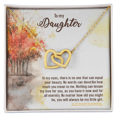thumbnail image 3 of To My Daughter In My Eyes There is No One Inseparable Necklace, 3 of 7