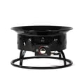 thumbnail image 3 of 19" Propane Gas Fire Pit, 50000 BTU Round Steel Fire Pit for Outside Patio Deck Garden Backyard-Black, 3 of 9
