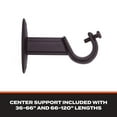 thumbnail image 7 of Sun Zero Cage 3/4” Decorative Blackout Curtain Rod, 66-120", Oil Rubbed Bronze, 7 of 7
