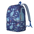 thumbnail image 5 of Watercolor Dinosaur Print Backpack – Flying Cartoon Dino Pattern Daypack for School and Travel Use, 5 of 5