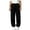 Black, variant on Klisyaur Children's Sweatpants Elastic High Waist Joggers Solid Color Winter Pants with Pockets Sizes 4-15
