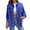 Blue, variant on Women's Oversized Distressed Denim Jacket, Long Sleeve Ripped Jean Jacket, Casual Button Up Shacket, Fall Layering Piece, Trendy Outerwear JN L