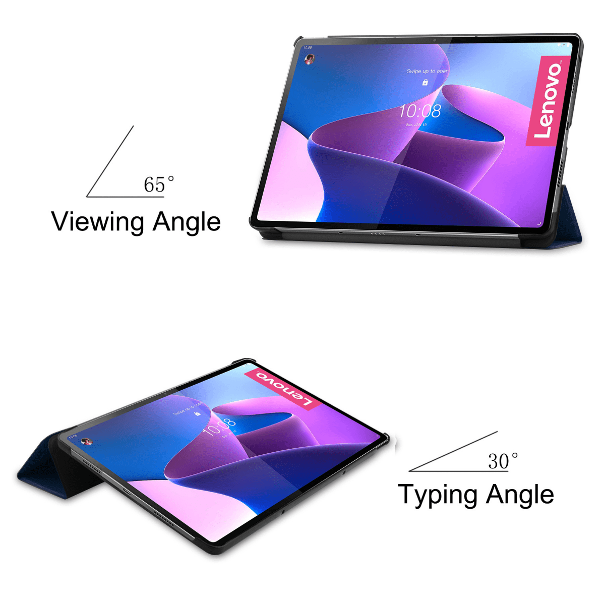 For Lenovo Tab P12 Pro Cover with Pen Holder 12.6