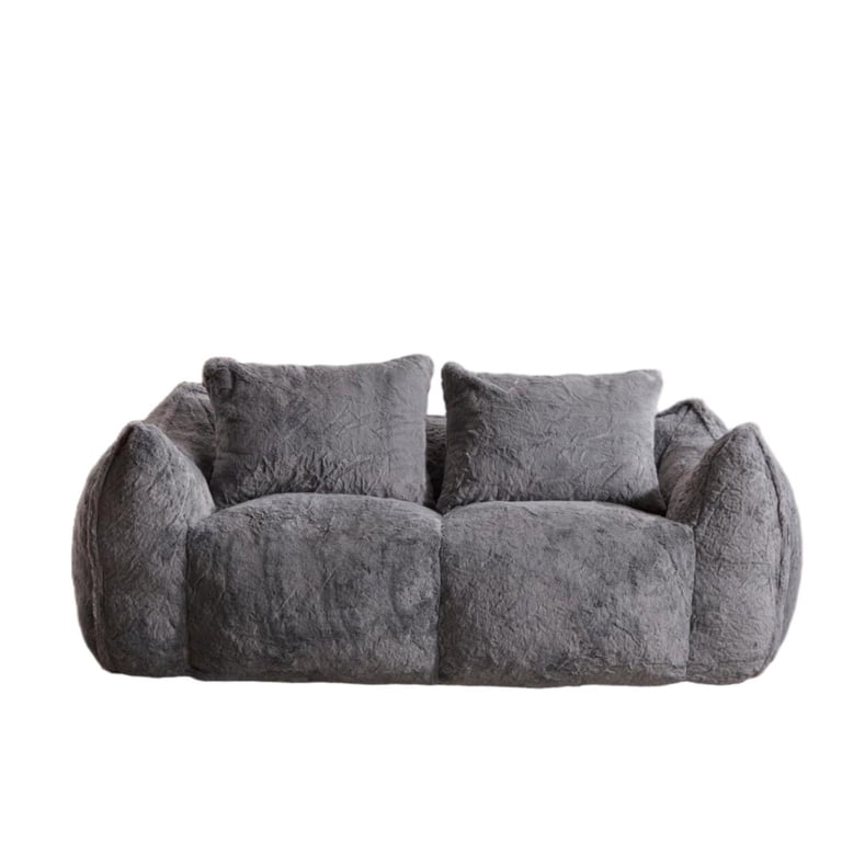 Leumius Giant Bean Bag Sofa Couch for Adults, Upholstered Loveseat