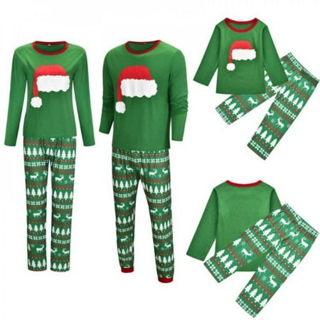 

ZDMATHE Christmas Family Matching Pajamas Mother Daughter her Son & Kids s Sleepwear Mommy and Me Xmas Pj s Clothes Tops+Pants