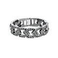 thumbnail image 1 of PROSTEEL Cadena de eslabones cubanos Nudo celta Pulsera para hombre 16MM Acero inoxidable Hip Pop Pulseras de plata para niño, 7.4 pulgadas, 1 of 8